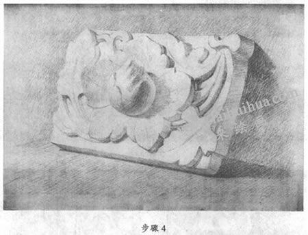 素描石膏浮雕寫(xiě)生步驟04