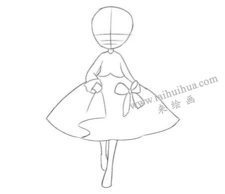 長發(fā)飄飄女孩Q版美少女繪制步驟01