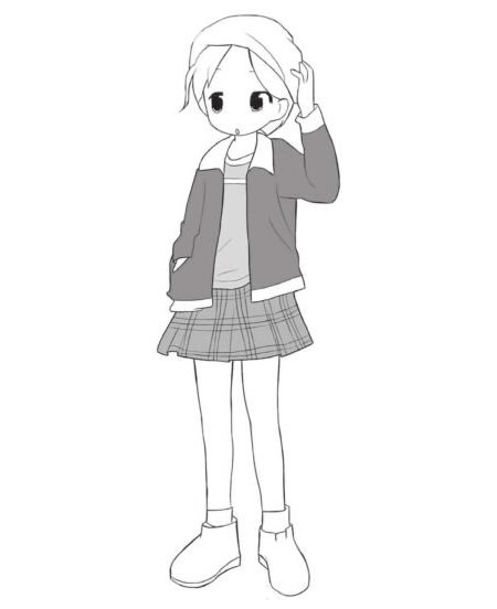 呆萌美少女Q版美少女繪制步驟