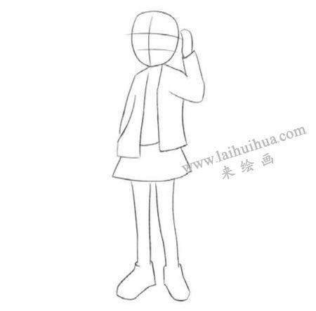 呆萌美少女Q版美少女繪制步驟01