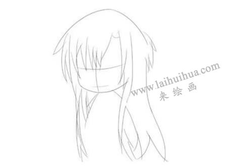 貪吃的少女Q版美少女頭部繪制步驟01