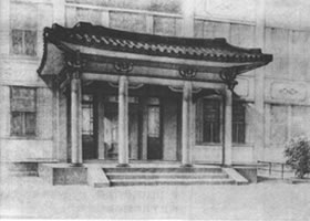 素描門廊寫生步驟