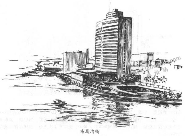 素描建筑風景構(gòu)圖規(guī)律