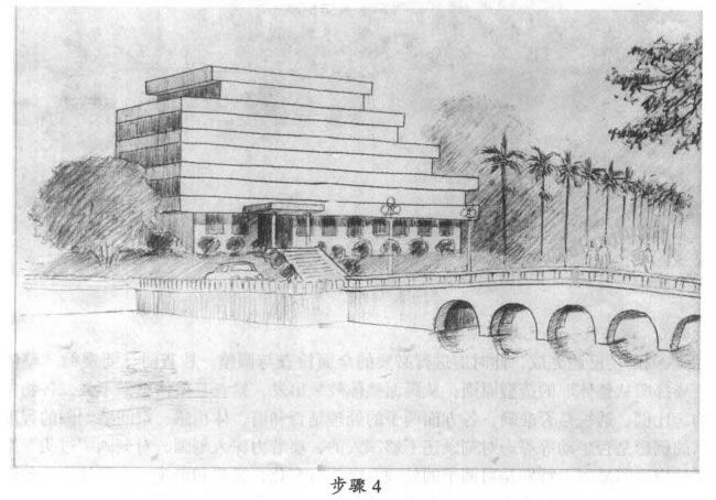 素描專家大樓寫生步驟04