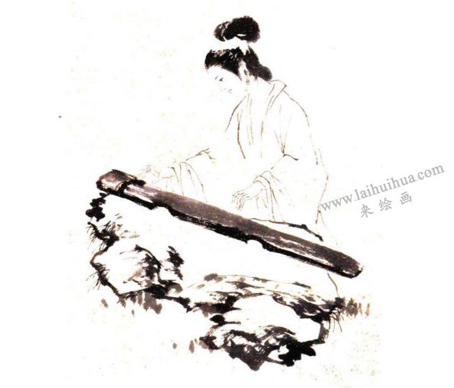 撫琴圖步驟圖04