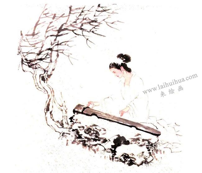 撫琴圖步驟圖06