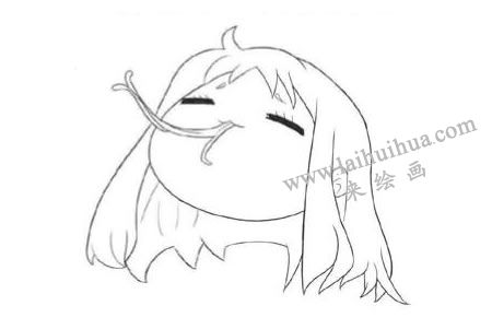Q版女孩可愛元素的繪制步驟02