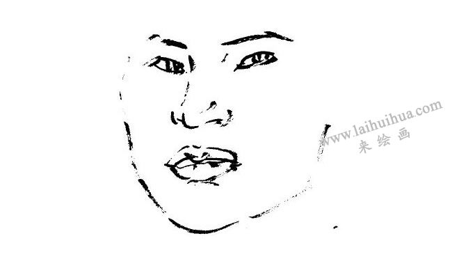 中國寫意人物畫技法二級步驟圖02