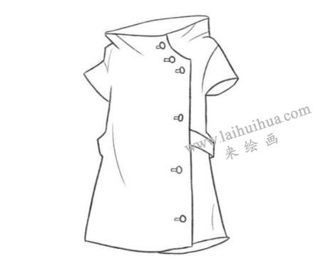 護士服Q版繪制步驟02