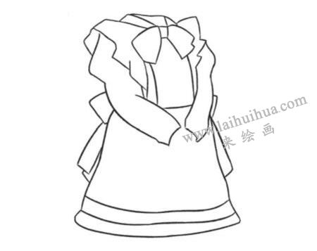 女仆服飾Q版繪制步驟01