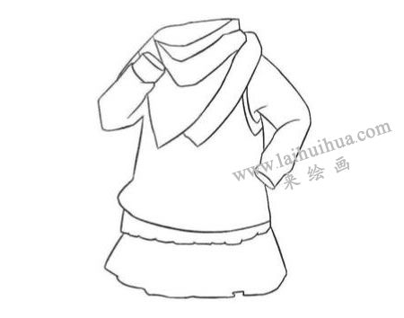 學(xué)生服飾Q版繪制步驟01