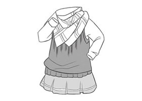 學(xué)生服飾Q版繪制步驟