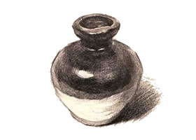 陶罐素描創(chuàng)作步驟