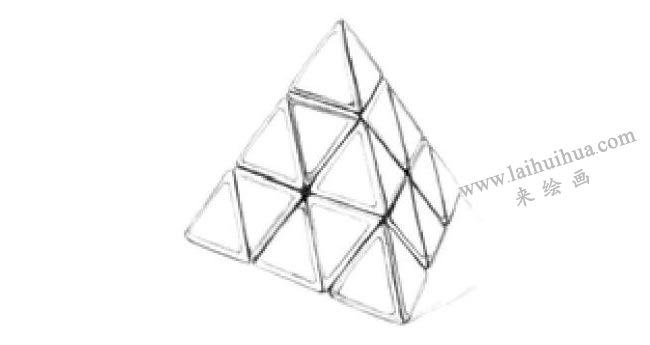 魔方素描畫法步驟02