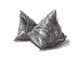 粽子素描畫(huà)法畫(huà)法