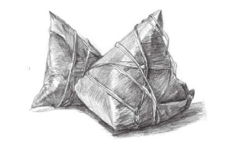 粽子素描畫(huà)法畫(huà)法步驟03