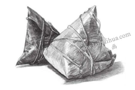 粽子素描畫(huà)法畫(huà)法步驟04