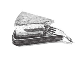 提拉米蘇素描畫(huà)法