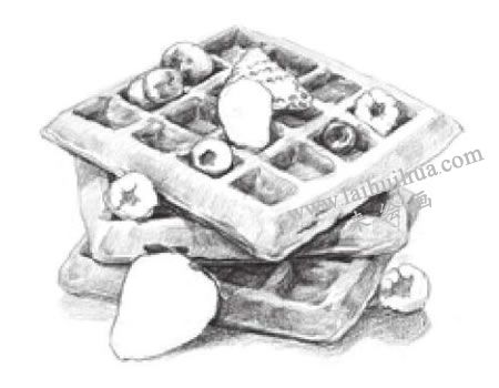 華夫餅素描畫法步驟04