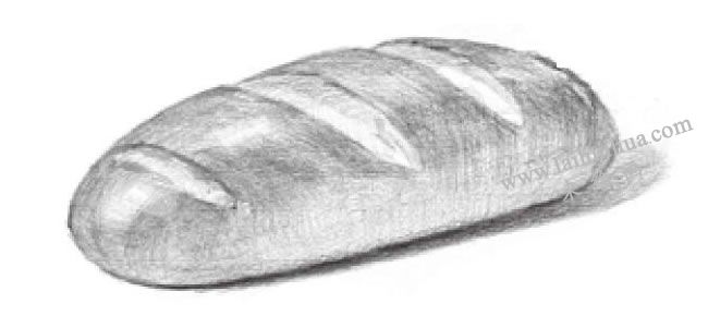面包素描畫法步驟04