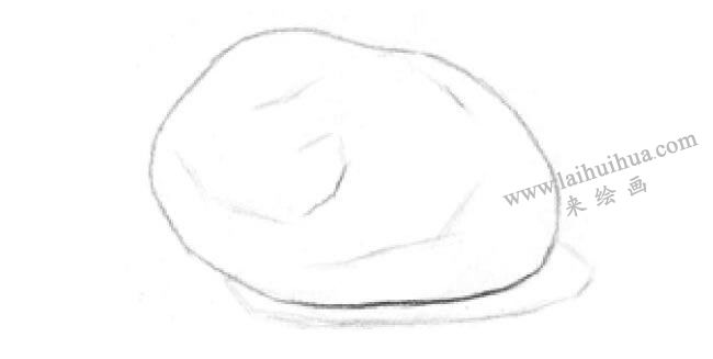 單個士豆素描畫法步驟01