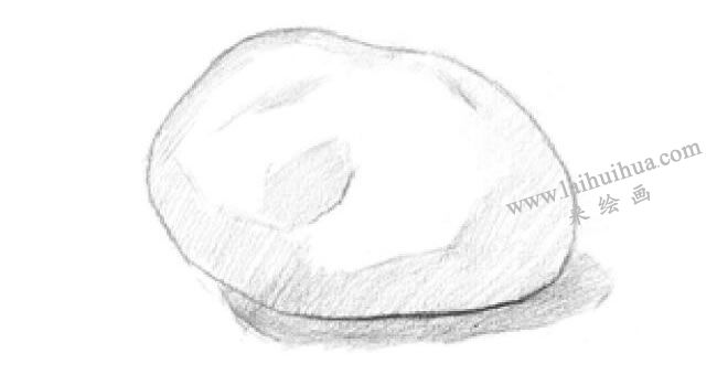 單個士豆素描畫法步驟02