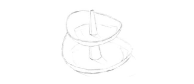 果盤素描畫法步驟01