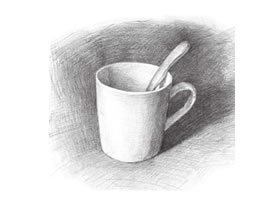 水杯素描畫(huà)法