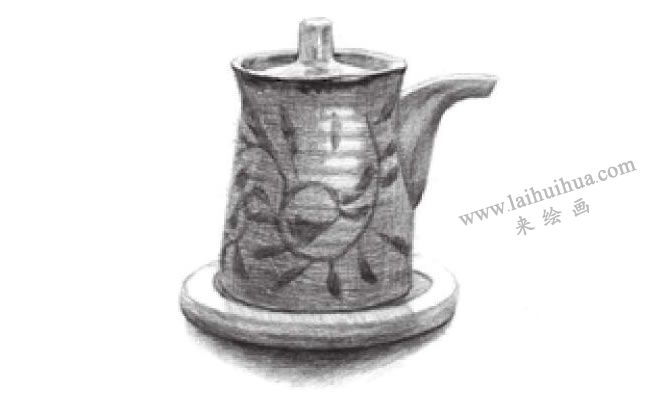 調(diào)料瓶素描畫法步驟04
