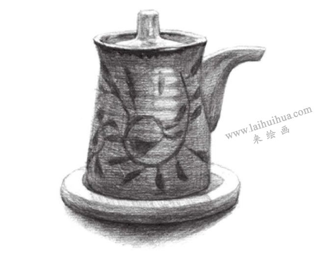 調(diào)料瓶素描畫法步驟05