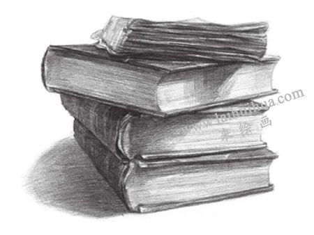 舊書籍素描畫法步驟04