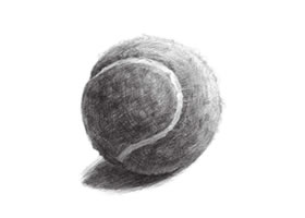 網(wǎng)球素描畫(huà)法