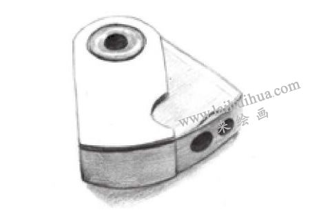 轉(zhuǎn)筆刀素描畫(huà)法步驟04