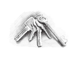 秘密的鑰匙素描畫(huà)法