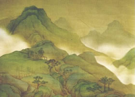 青綠山水畫《山水》的創(chuàng)作過程