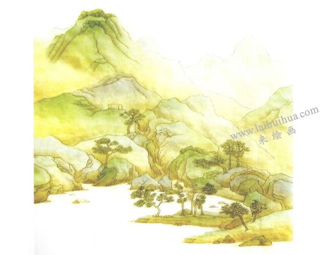 《山水》的創(chuàng)作過程步驟04