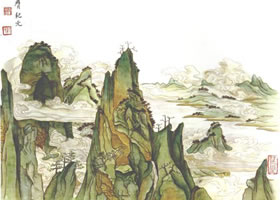 金碧山水畫創(chuàng)作方法