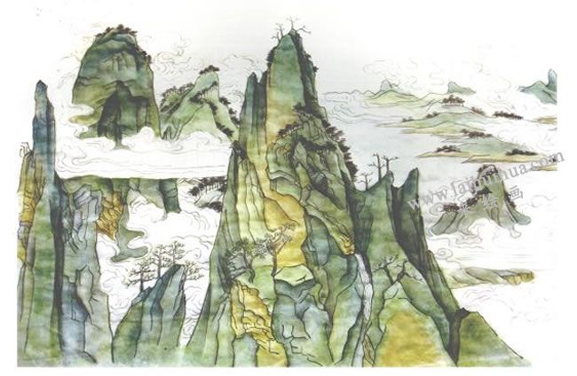 金碧山水畫創(chuàng)作方法步驟03