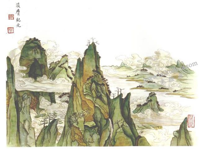 金碧山水畫創(chuàng)作方法步驟04