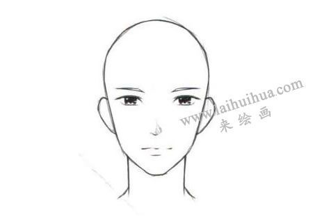 人物菱形臉卡通畫繪制步驟03