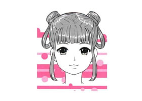 人物圓臉卡通畫法