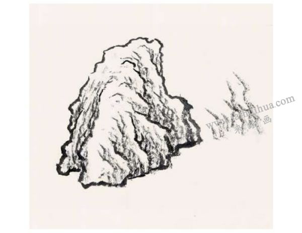 畫石起手法創(chuàng)作步驟06