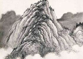 畫山起手法創(chuàng)作步驟