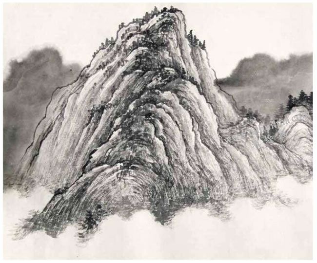 畫山起手法創(chuàng)作步驟02