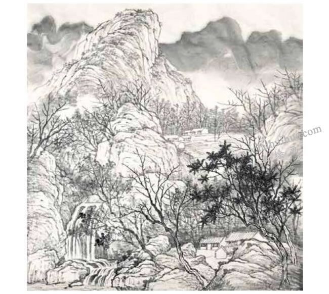 國(guó)畫春景《春和景明》創(chuàng)作步驟03