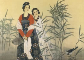 工筆仕女畫《郊游圖》畫法