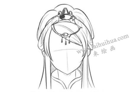 古風(fēng)卡通畫的面部五官表現(xiàn)方法步驟01