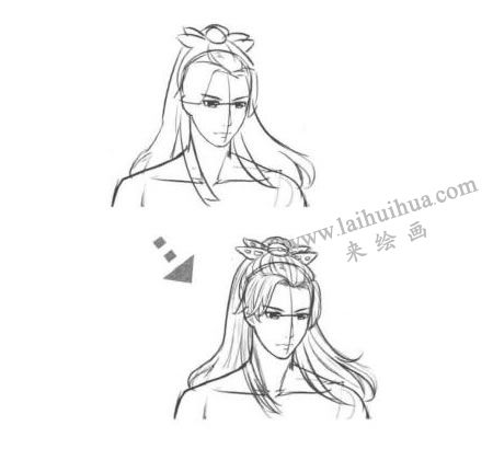 俠客卡通漫畫素描畫法步驟03