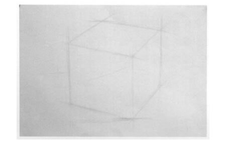 正方體素描寫生步驟01