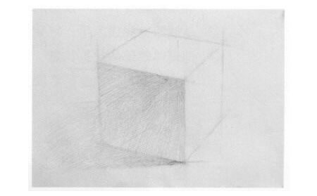 正方體素描寫生步驟02